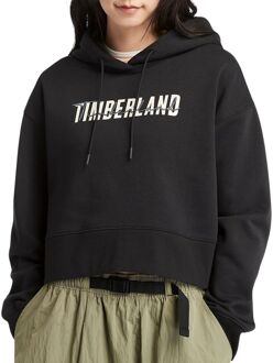 Timberland Brushed Back Hoodie Dames zwart - wit - XL