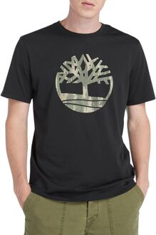 Timberland Camo Tree Logo Shirt Heren zwart - groen - beige - M