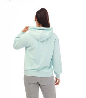 Timberland Dames/Dames Stacked Logo Loop Back Hoodie (Lichtblauw) - maat