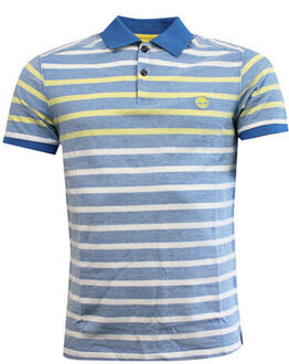 Timberland Earthkeepers Gewassen Blauw Katoen Heren Polo Top Shirt 6013J 422 - maat XS