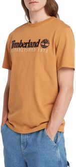 Timberland Embroidery Logo Shirt Heren oranje - zwart - wit - M