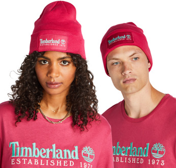 Timberland Established 1973 - Unisex Winter Mutzen Purple - One Size