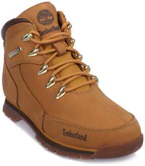 Timberland Euro Rock Lace Up Boot in Tarwe voor jongens - maat Naturel