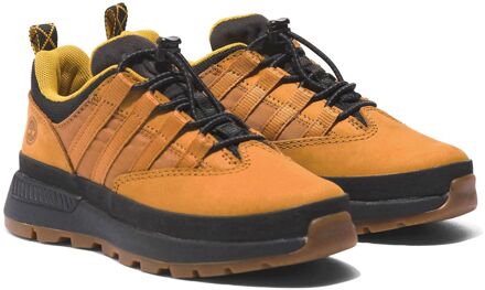Timberland Euro Trekker Low Sneakers Junior bruin - zwart - geel - 30
