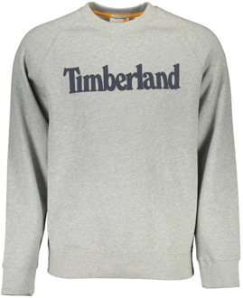 Timberland Grijze Katoenen Trui met Logo Timberland , Gray , Heren - 3XL