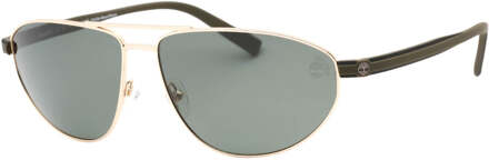 Timberland groene gepolariseerde lens gouden zonnebril - One Size