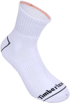 Timberland Heren Bowden Quarter Socks (Pak van 3) (Wit) - maat EU 47.5 / UK 12