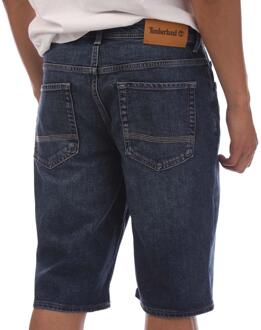 Timberland Heren Denim Leren Patch Shorts (Blauw) - XS