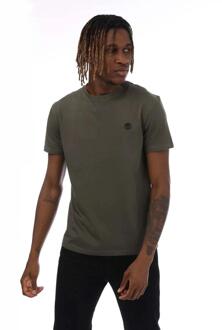 Timberland Heren Dunstan River Crew Hals T-shirt (Kaki Groen) - maat S