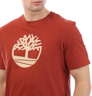 Timberland Heren Kennebec River Logo T-Shirt (Donkerrood) - maat