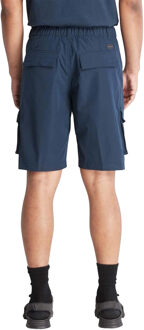 Timberland Heren Leren Badge Waterafstotende Cargo Shorts (Marine) Navy - 30N