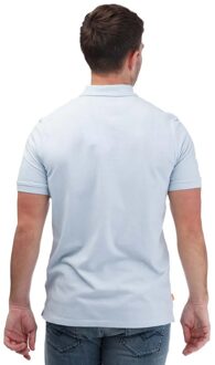 Timberland Heren Miller River Pique Poloshirt met korte mouwen (Sky) Hemelsblauw