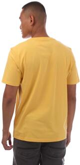 Timberland Heren Northwood Woordmerk T-Shirt (Geel) - maat L