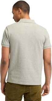 Timberland Heren Oyster River Logo Poloshirt met Korte Mouwen (Grijs) - S