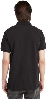 Timberland Heren Oyster River Logo Poloshirt met Korte Mouwen (Zwart) - maat M