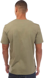 Timberland Heren Stack Logo T-Shirt (Kaki Groen) - maat