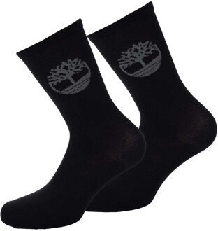 Timberland Heren Thermische Lichtgewicht Crew Sokken (Zwart) - maat M