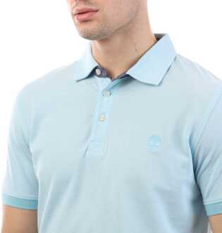 Timberland Heren Timberland Baboosic Brook Oxford Poloshirt in Blauw