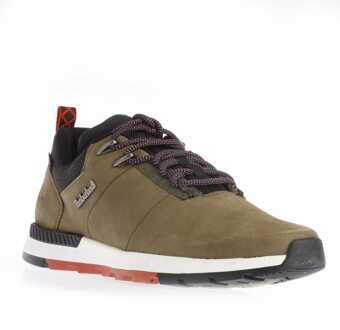Timberland Heren Timberland Field Trekker Lage Veterschoenen in Khaki Kaki