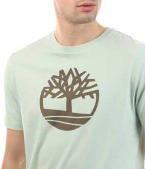 Timberland Heren Timberland Kennebec Logo T-shirt in Groen - S