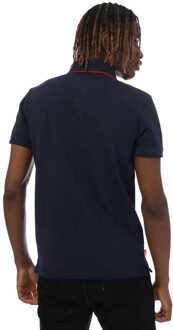 Timberland Heren Timberland Millers River Bedrukt Hals Poloshirt in Navy