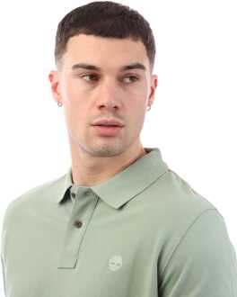 Timberland Heren Timberland Millers River Poloshirt in Groen - S