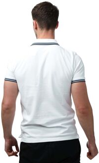 Timberland Heren Timberland Millers River poloshirt met punt in Wit - S