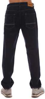 Timberland Heren Timberland Sandown 5 Pocket Straight Jeans in Donkerblauw