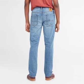 Timberland Heren Timberland Sandown Stretch 5 Pocket Slim-Fit Jeans in Denim Blauw - 32W/34L