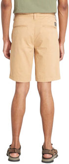 Timberland Heren Topsfield Twill Chino Korte Broek (Tarwe) Bruin - 32N