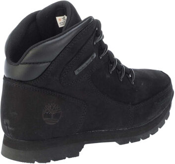 Timberland Jongens Euro Rock Leren Veterschoenen (Zwart) - maat