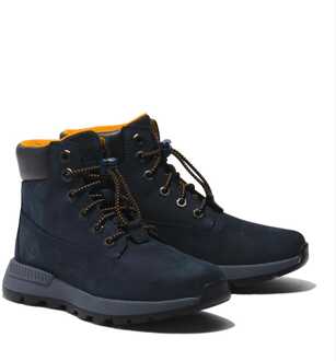 Timberland Jongens Juniors Killington Trekker Mid Bungee Laarzen in Navy