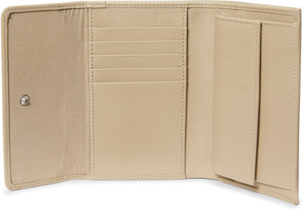 Timberland Leren portemonnee met drukknoop Beige