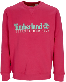 Timberland Levendige Crewneck Sweatshirt 1973 Timberland , Pink , Dames - M,S