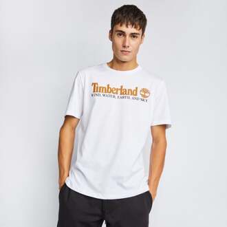 Timberland Linear Logo - Heren T-shirts White - XL