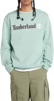 Timberland Linear Logo Sweater Heren mintgroen - zwart - wit - XL