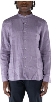 Timberland Linnen Corean Shirt Timberland , Purple , Heren - Xl,L,M