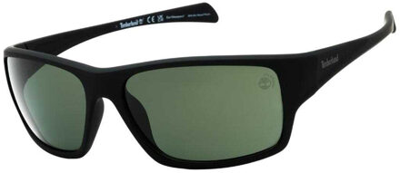 Timberland Matte gepolariseerde herenzonnebril (Zwart/Groen) - One Size