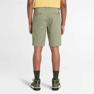 Timberland Men's Timberland Topsfield Twill Chino Shorts in Green Groen - 30 inch