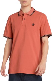 Timberland Millers River Tipped Pique Polo Heren rood - L