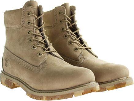 Timberland Premium 6 Inch Beige Dames Laarzen Grijs