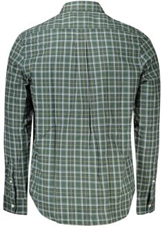 Timberland Ruitjes Katoenen Lange Mouwen Shirt - maat M Donkergroen