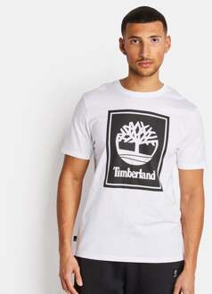 Timberland Stack Logo - Heren T-shirts White - XL