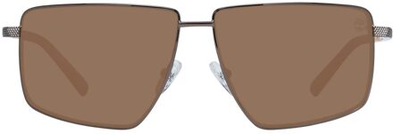 Timberland Tb9210 Vierkante Zonnebril Bruin
