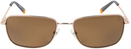 Timberland Tb9216 Zonnebril Vierkant Frame Bruin