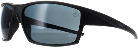 Timberland TB9308 02D matzwarte smoke gepolariseerde zonnebril - maat