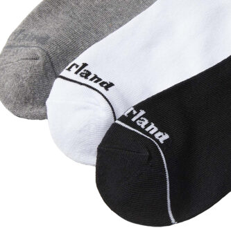 Timberland Uniseks Adult Core No-Show Sokken (Set van 3) (Zwart/Grijs/Wit) - maat Zwart/wit