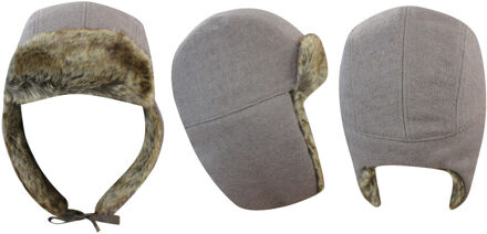 Timberland Unisex Premium Wollen Grijze Wintermuts Grijs