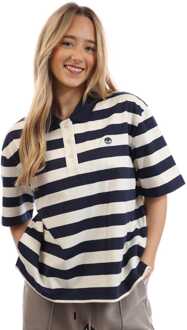 Timberland Vrouwen Poloshirt met Korte Mouw in Blauw - XS