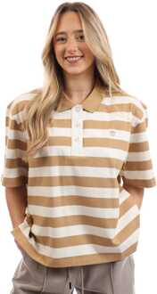 Timberland Vrouwen Poloshirt met Korte Mouw in Bruin - maat